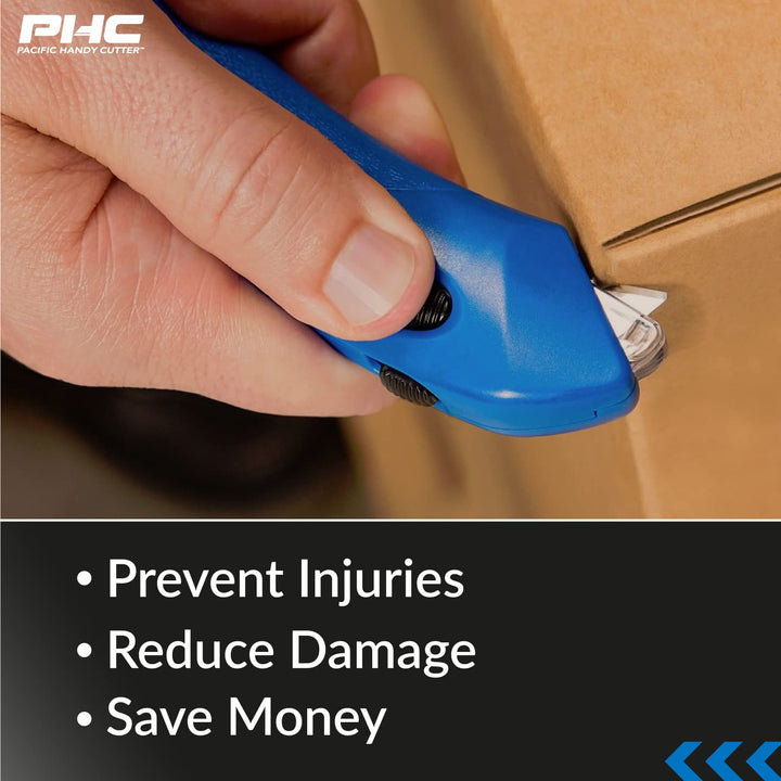 RSC-432 Restaurant Safety Cutter with Auto-Locking Safety Hood, Disposable, Food-Safe NSF Certified Safety Box Cutter