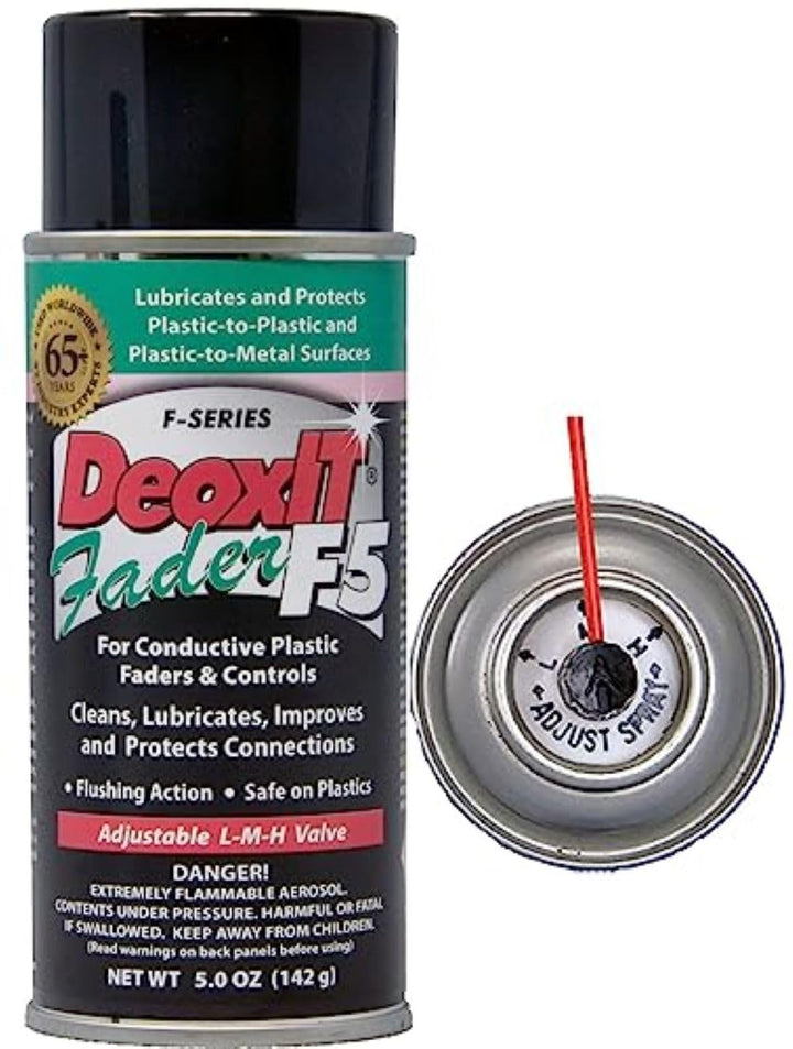 DeoxIT D5S6 Contact Cleaner and F5S-H6 FaderLube, 2-Pack - Cleans, Improves Conductivity, Lubricates &amp; Protects Electrical Contacts - 5 oz each