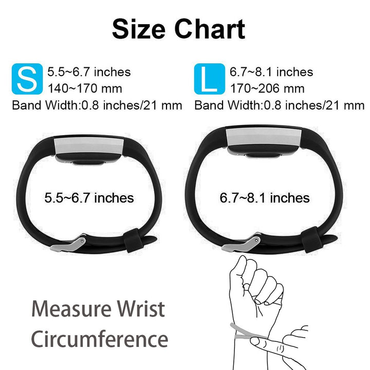 Replacement Bands Compatible for Fitbit Charge 2, Classic Edition Adjustable Sport Wristbands