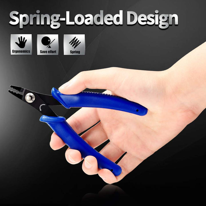 Bead Crimping Tool Plier Bead Crimping Tool for Jewelry Making 5 Inches Standard Precision Fine Pliers Bent Head for Crimping Beads Round Beaded Ends Multi Use DIY Craft Beading Hobby