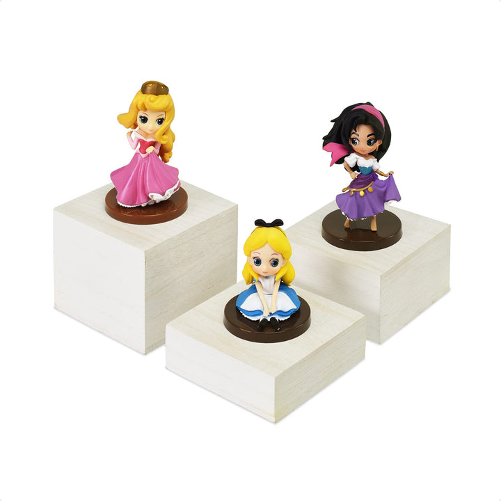 MOOCA Customizable Wooden Display Risers Set - 3 Differ
