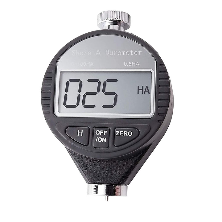 Portable 0-100HD Shore A/C/D Hardness Digital Hardness Meter Durometer Hardness Tester with Large LCD Display for Rubber, Tire, Plastic, Thermal Plastic, Flooring, Bowling balll (A Hardness)