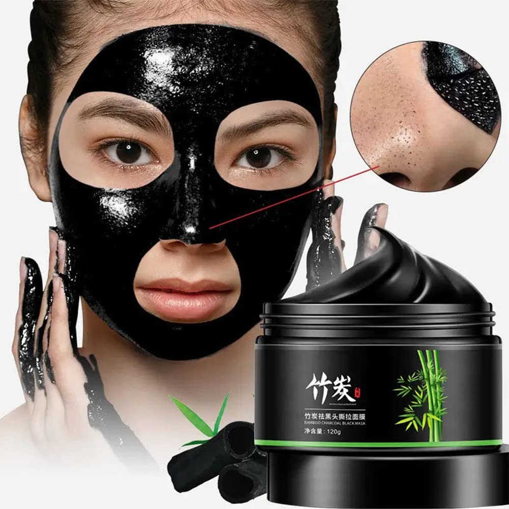 Natural Activated Charcoal Purifying Blackhead Acne Remover Peel-Off Facial Cleaning Black Face Mask Blackhead Remover Mask For Men