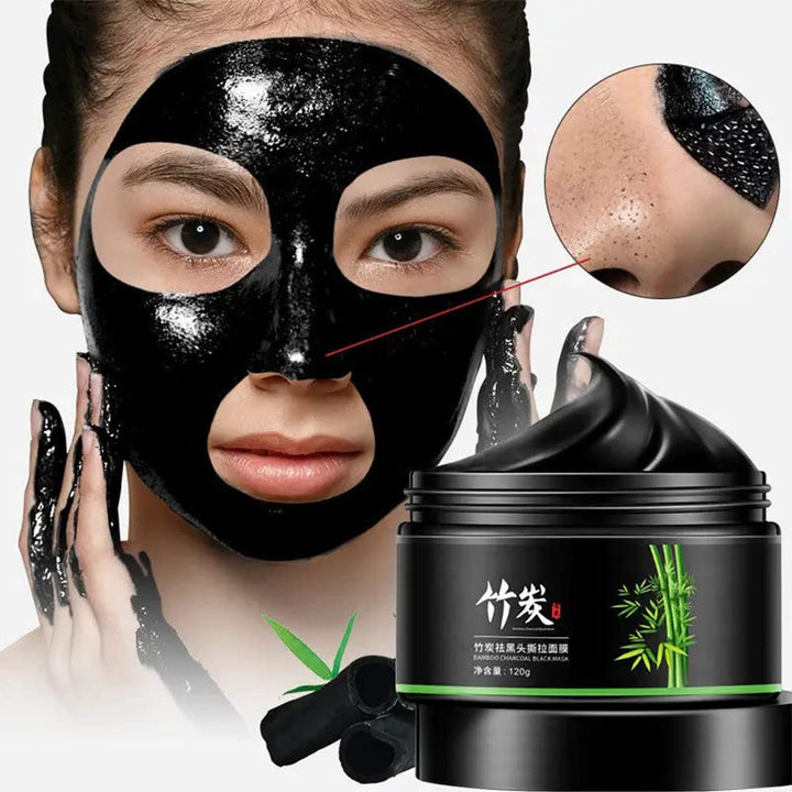Natural Activated Charcoal Purifying Blackhead Acne Remover Peel-Off Facial Cleaning Black Face Mask Blackhead Remover Mask For Men