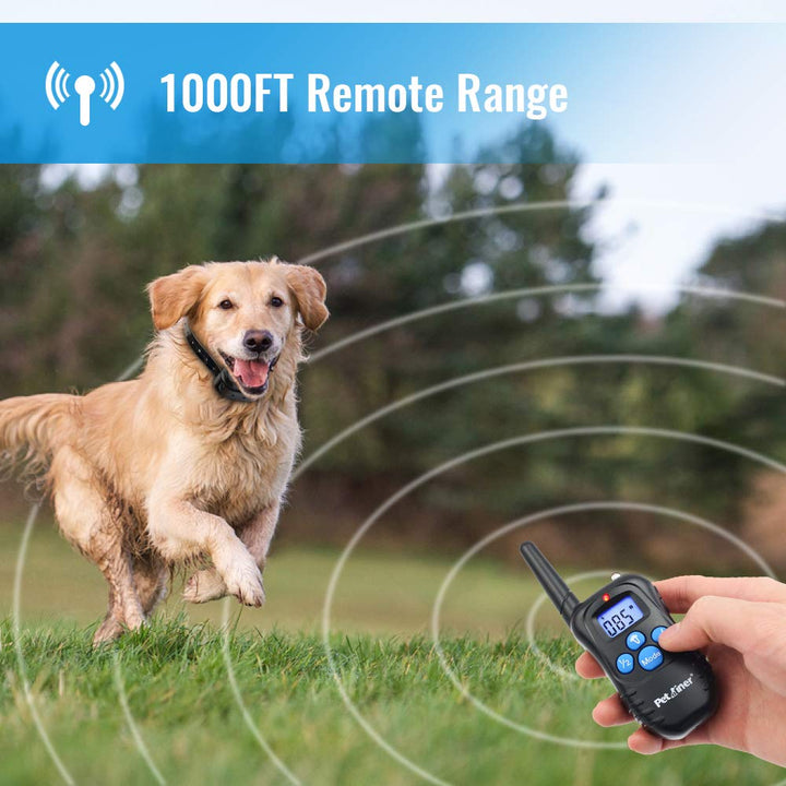 Shock Collar for Dogs - Waterproof Rechargeable Dog Training E-Collar with 3 Safe Correction Remote Training Modes, Shock, Vibration, Beep for Dogs Small, Medium, Large