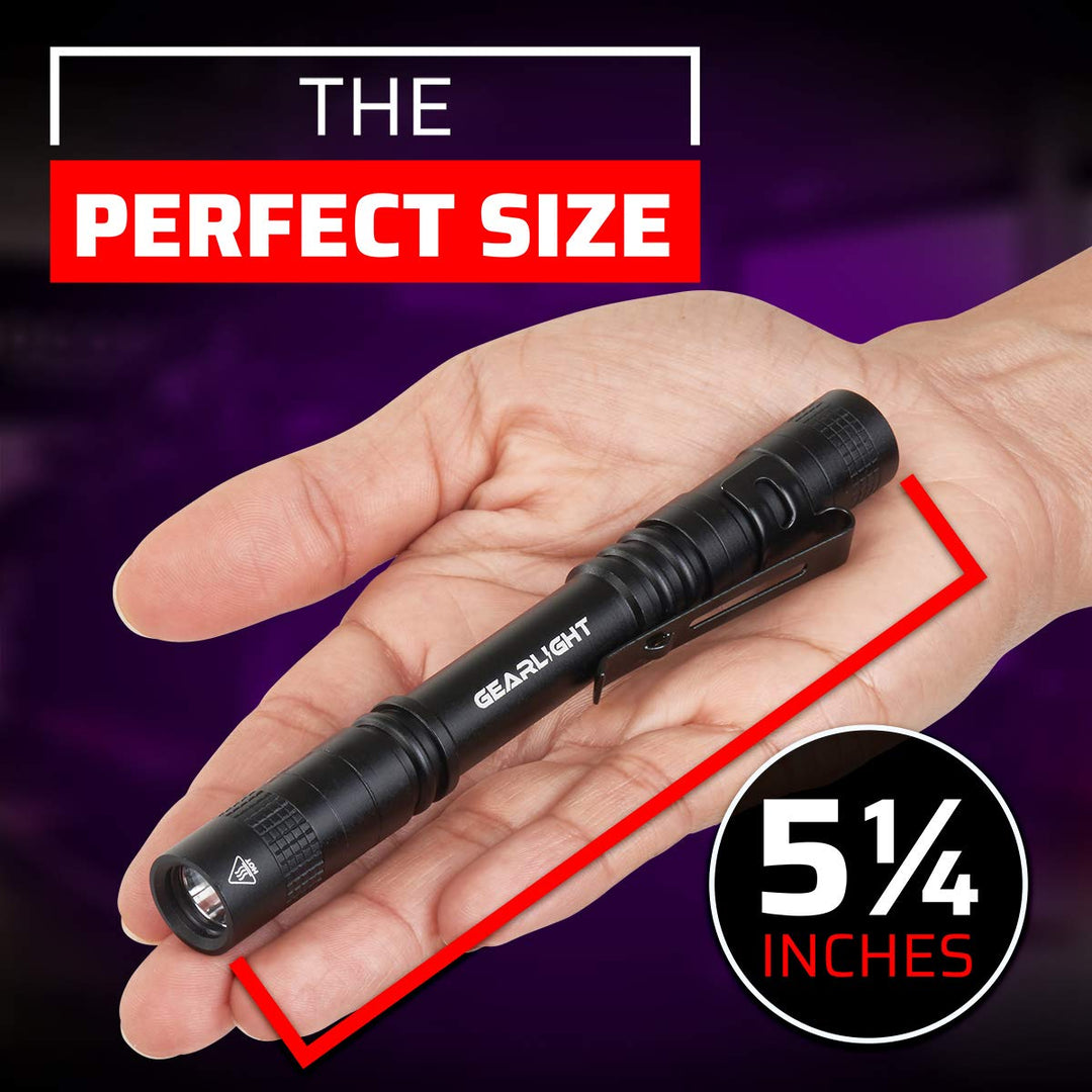 UV Black Light Flashlight S100 [2 Pack] - Mini Blacklight Ultraviolet Pen Lights for Leak and Hotel Inspection - Pet Urine, Bed Bug, Scorpion, Stain, and Dye Detector