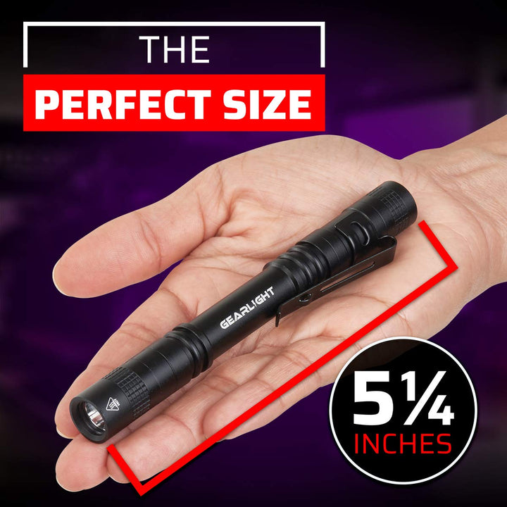 UV Black Light Flashlight S100 [2 Pack] - Mini Blacklight Ultraviolet Pen Lights for Leak and Hotel Inspection - Pet Urine, Bed Bug, Scorpion, Stain, and Dye Detector