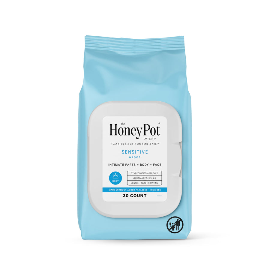 The Honey Pot Company Sensitive Wipes | Herbal Infused 