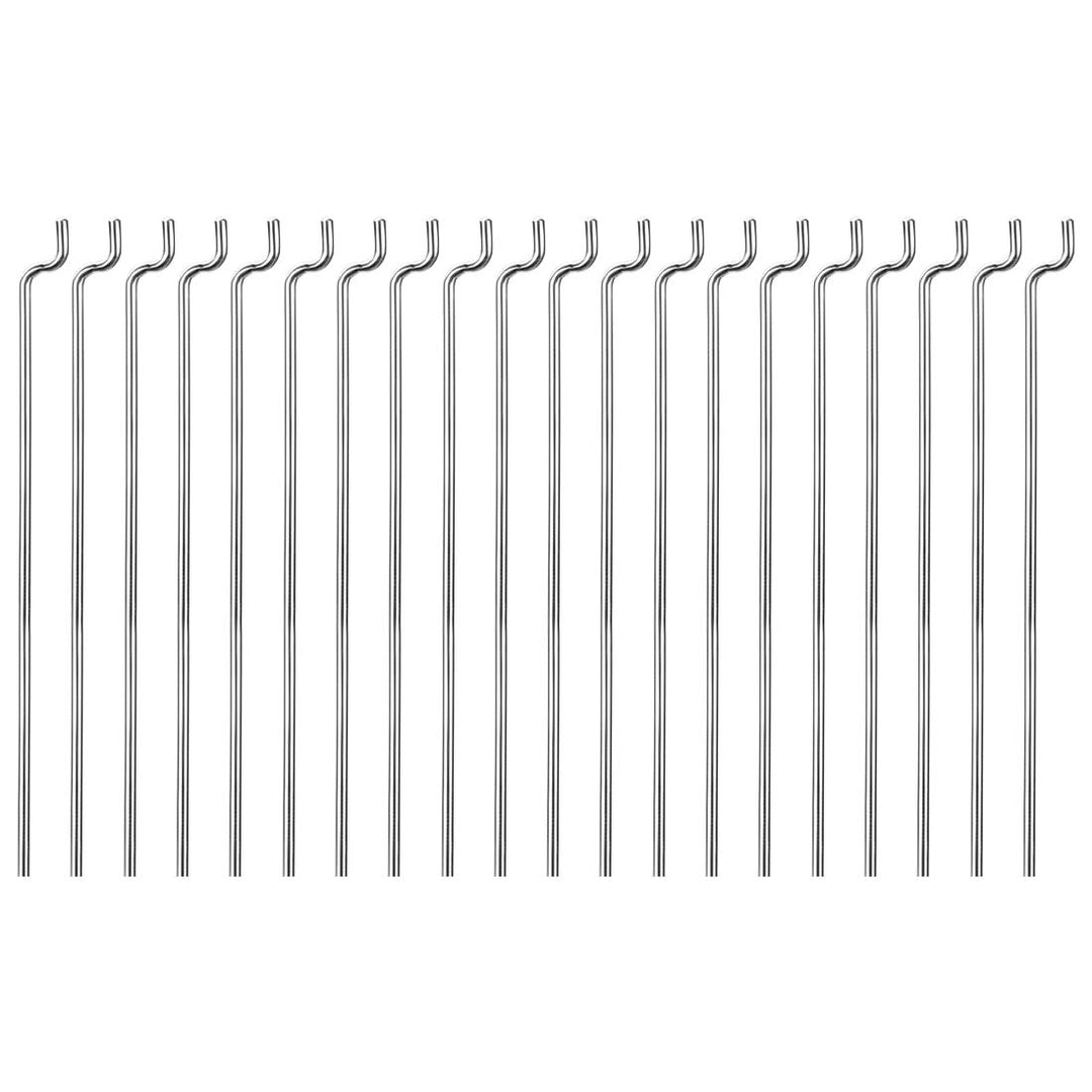 1.2mm x 450mm (17.7 Inch) Steel Z Pull/Push Rods Parts for RC Airplane Plane Boat Replacement (Pack of 20)