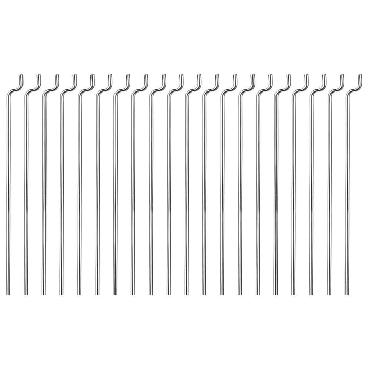 1.2mm x 450mm (17.7 Inch) Steel Z Pull/Push Rods Parts for RC Airplane Plane Boat Replacement (Pack of 20)