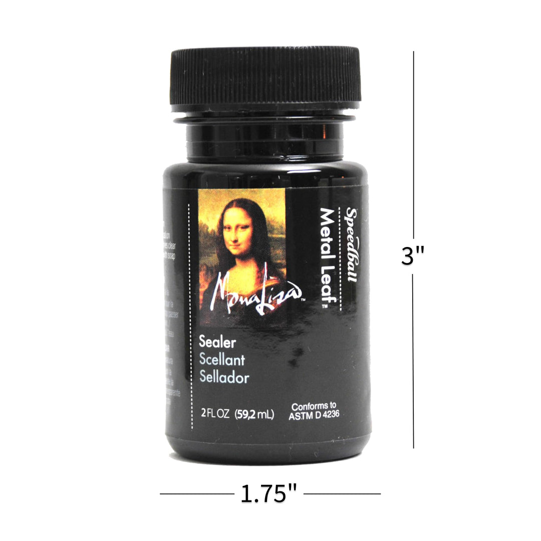 10218 Mona Lisa Water-Based Sealer For Metal Leafing Projects – Clear, Fast Drying, Sealant - 2 Ounces