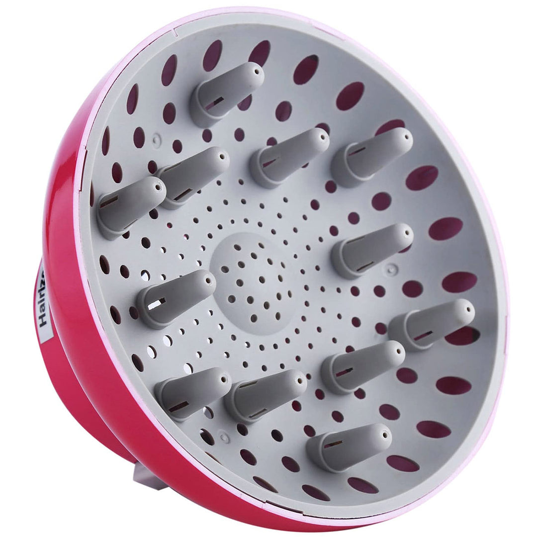Universal Hair Diffuser Adaptable for Blow Dryers with D-1.7-Inch to 2.6-Inch for Curly or Wavy Hair, Roseo