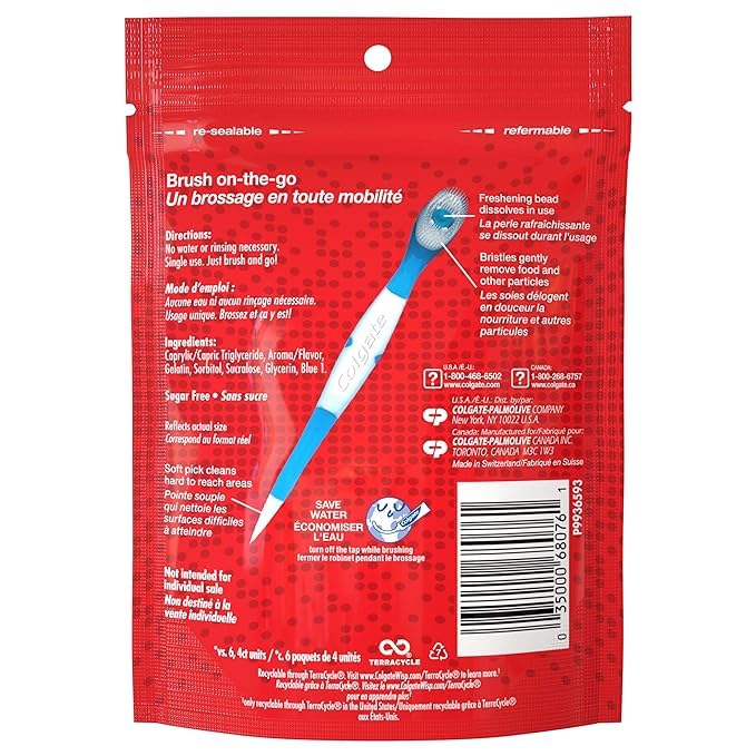 Colgate Wisp Portable Mini-Brush Optic White, Coolmint,