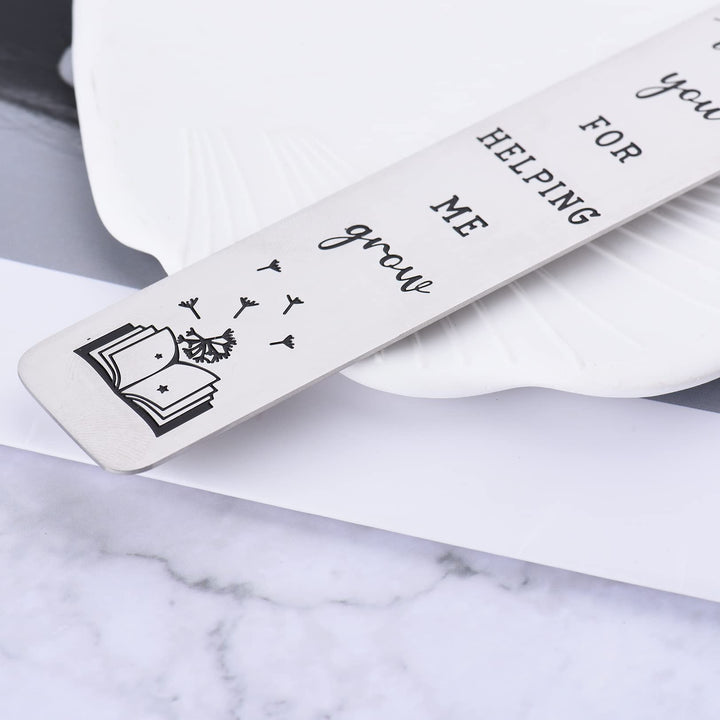 Teacher Thank You Gifts Bookmark, Graduation Teacher Appreciation Gifts Metal Bookmarks for Women Men Christmas Back to School End of Year 2024 Retirement Gifts for Teacher from Student