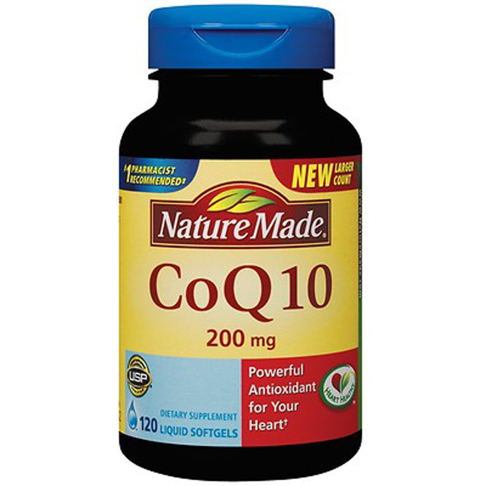 CoQ10 Naturally Orange 200 mg - Dietary Supplement 120 Softgels