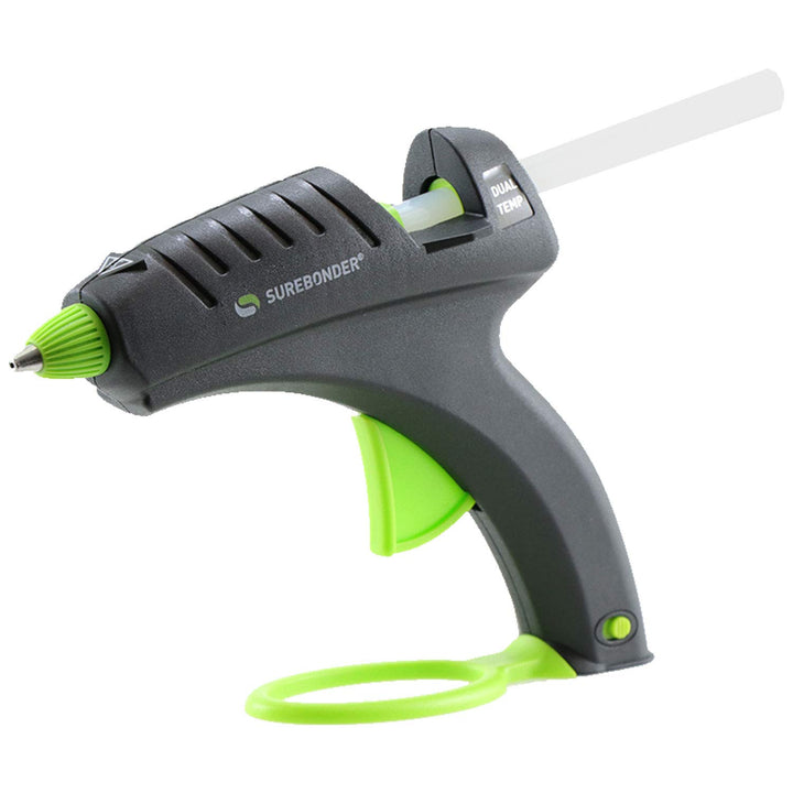DT-270FKIT Full Size Dual Temperature Glue Gun with 12-4-Inch Standard All Purpose Glue Sticks,Black,green