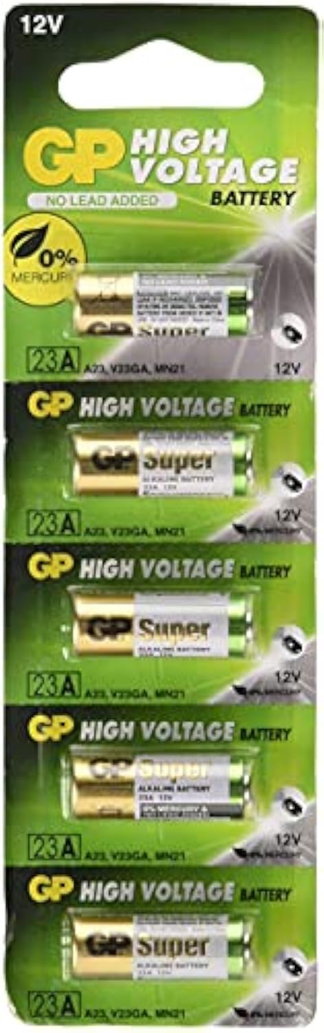 A23 12V Alkaline 23-A replacement battery 23AE GP - 5 P
