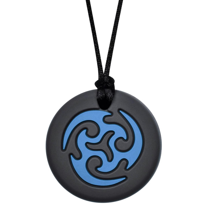 Munchables Ninja Star Sensory Chew Necklace (Blue)