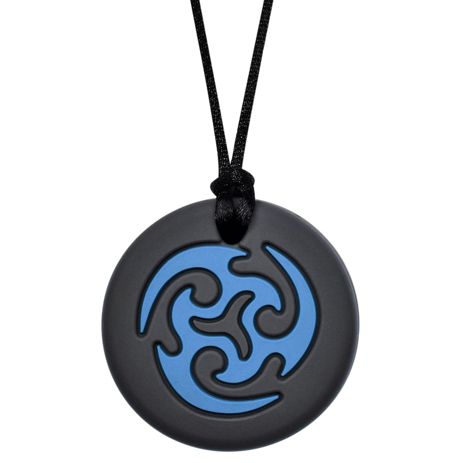 Munchables Ninja Star Sensory Chew Necklace (Blue)