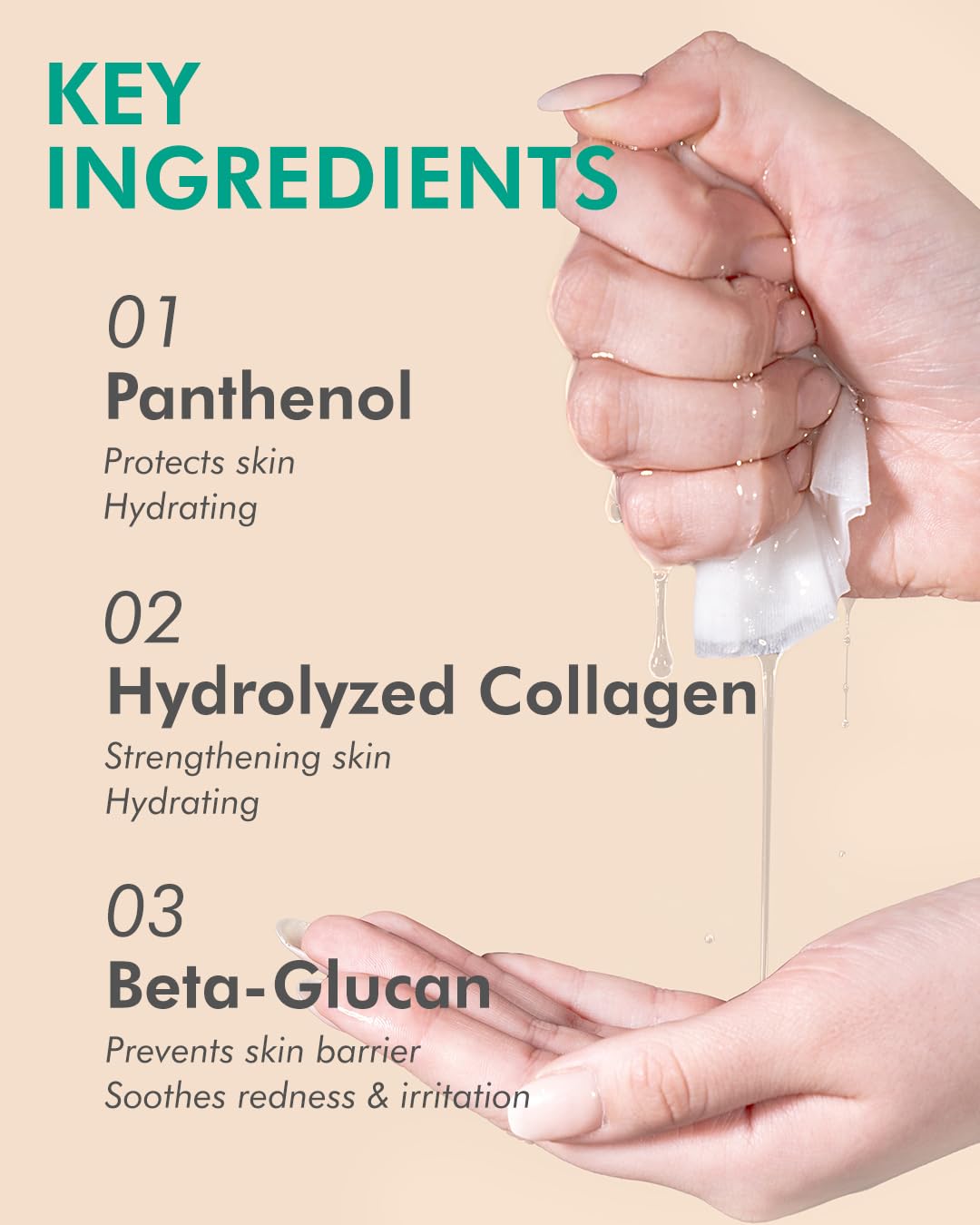 Aloe Collagen Essence Facial Mask Sheet 23g Pack of 10 - Skin Revitalizing &amp; Soothing, Refreshing and Moisturizing, Sunburn Relief, Daily Skin Treatment Solution Sheet Mask