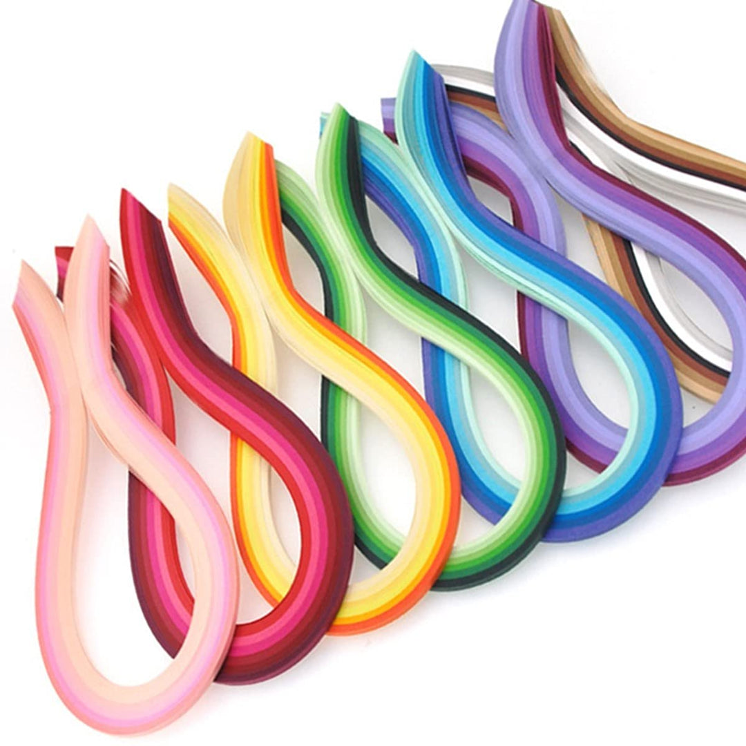 Purple Quilling Paper Gradient Quilling Strips 5MM Crafts Paper Filigrana Color Ramps Chromatic Crescendo 120pcs Length 21inch