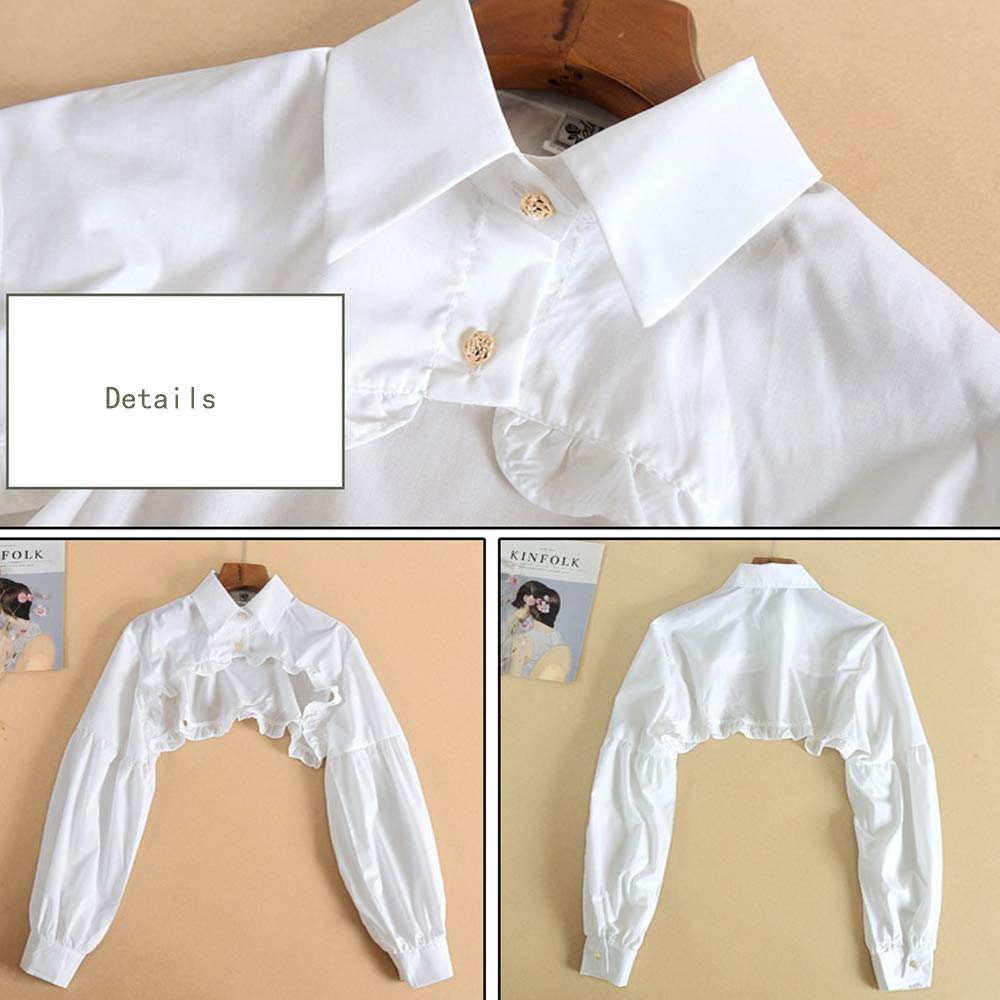 Elegtiskas Detachable Dickey Blouse False Collar Half S