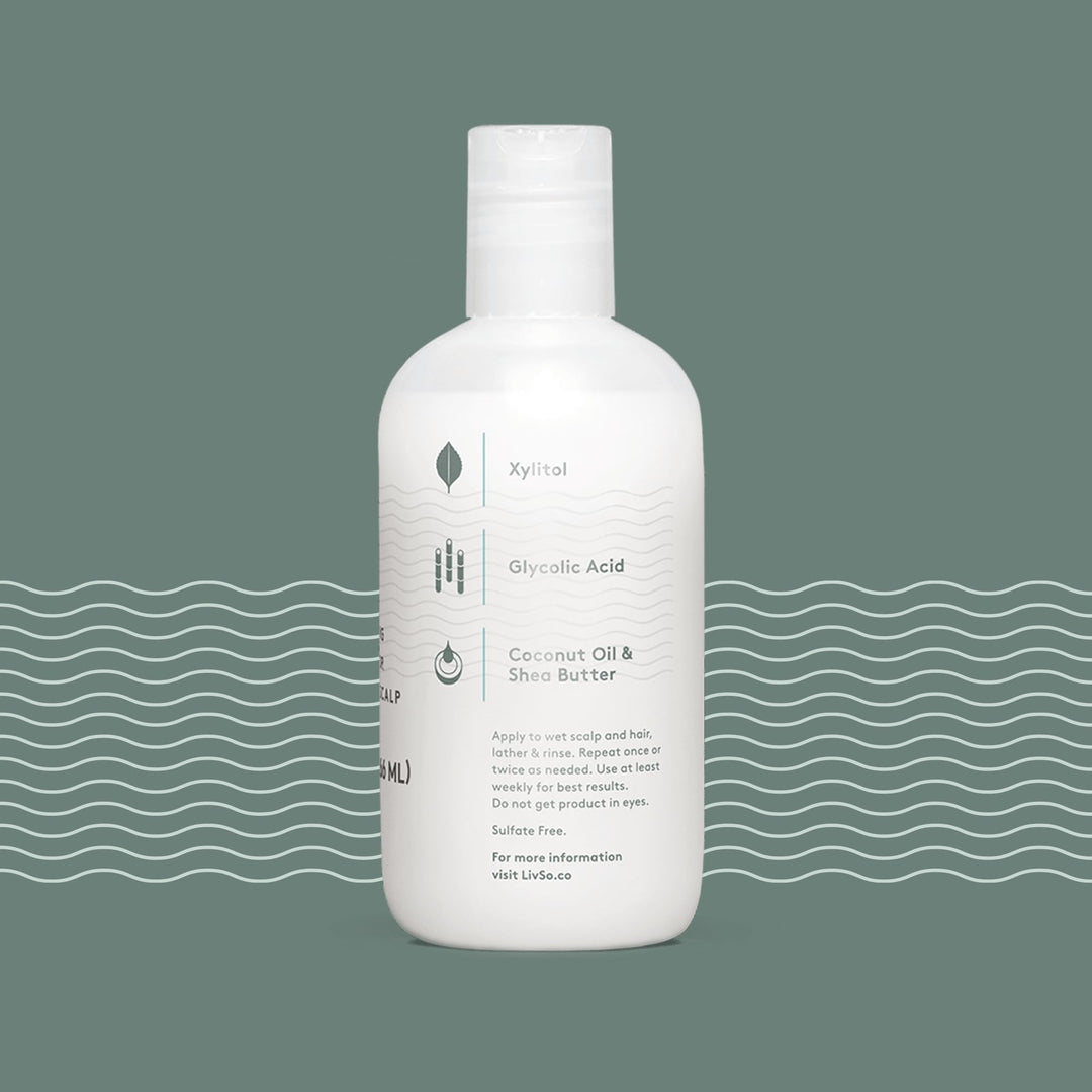 Moisturizing Scalp Shampoo - Moisturizes Hair &amp; Scalp - Naturally Derived - Fresh Feel Product - A Little Bit of Goes a Long Way
