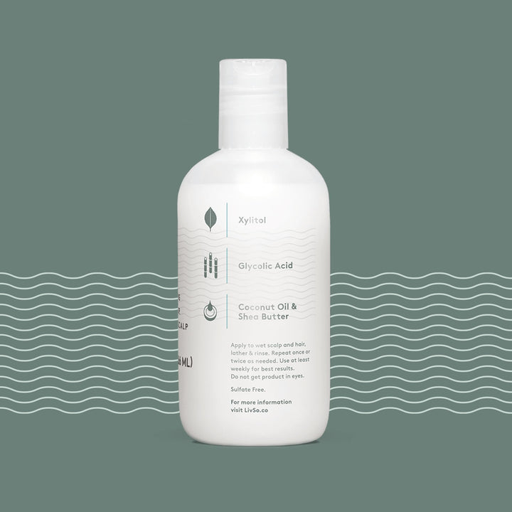 Moisturizing Scalp Shampoo - Moisturizes Hair &amp; Scalp - Naturally Derived - Fresh Feel Product - A Little Bit of Goes a Long Way