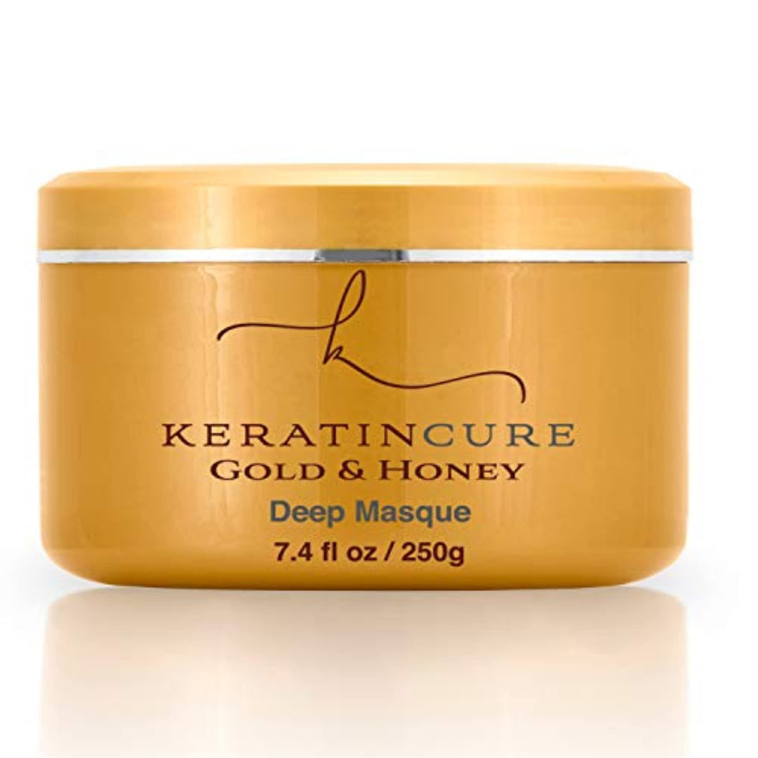 DEEP REPARATION CONDITIONING MASQUE CREAM MASK 8.81 OZ - GOLD &amp; HONEY KERATIN CURE 250 G - CONTAINS ARGAN OIL contains Argan Oil Shea Butter Honey - Moisturizing Conditioning Treatment