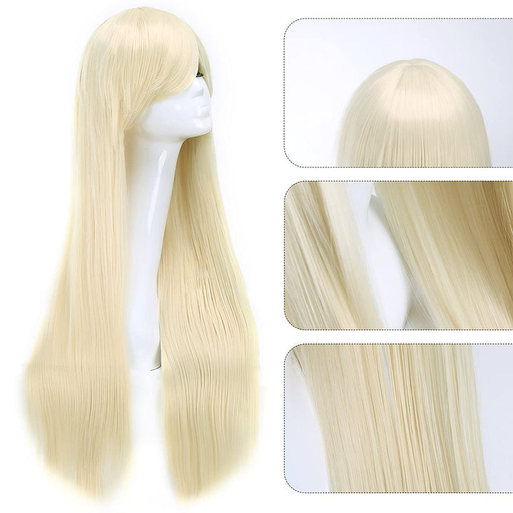 AKStore Wigs 32 80cm Long Straight Anime Fashion Women&