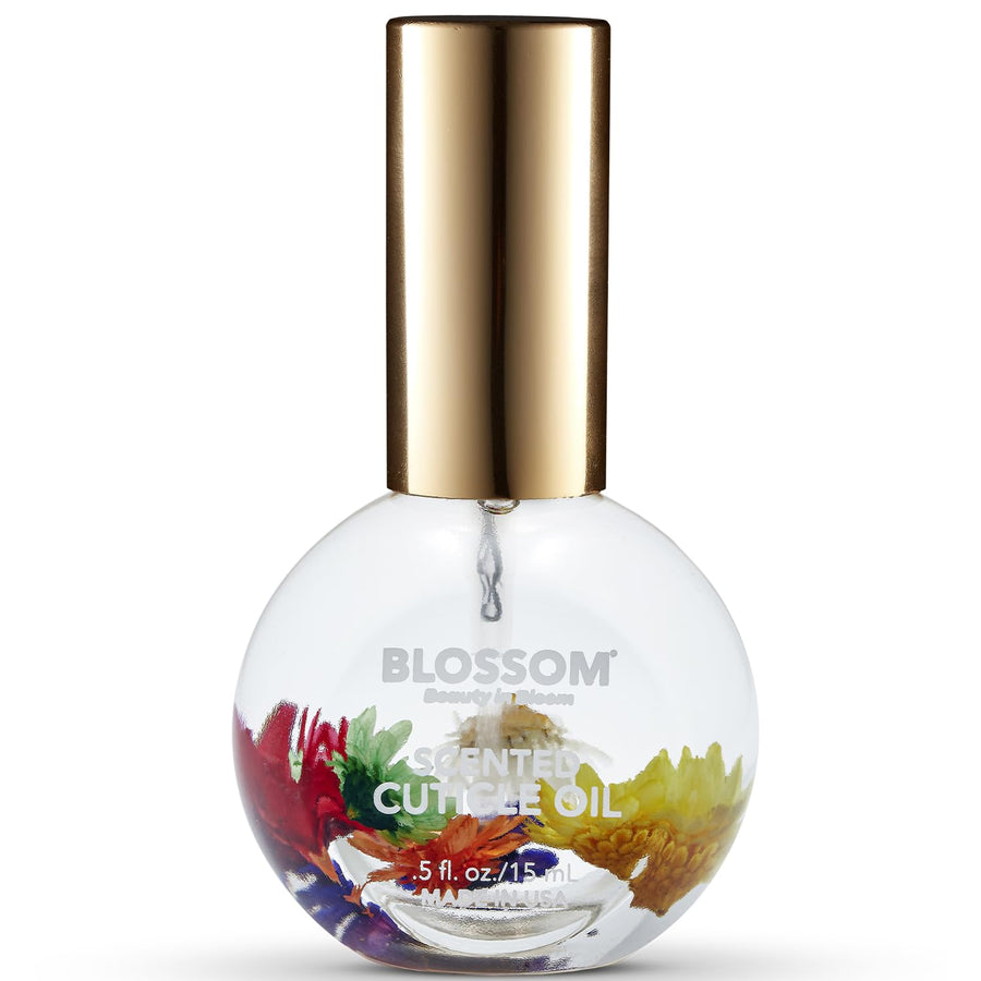 Blue Cross - Cuticle Oil with Real Flowers 0.5oz (BLCOF4 - Orange)