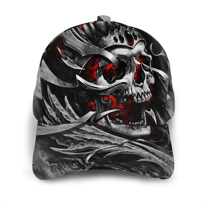 Skull Tattoo Revenge Fierce Faced Women Men Baseball Cap Adjustable Trucker Plain Hats 6 Panel Caps Polo Style Dad Hat Unisex