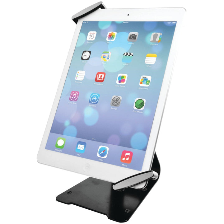 Universal Tablet Holder - CTA Universal Anti-Theft Security Grip Holder with Metal Stand for Tablets iPad 10.2 (7th/ 8th/ 9th Generation), &amp; Other 7–10 Tablets (PAD-UATGS)