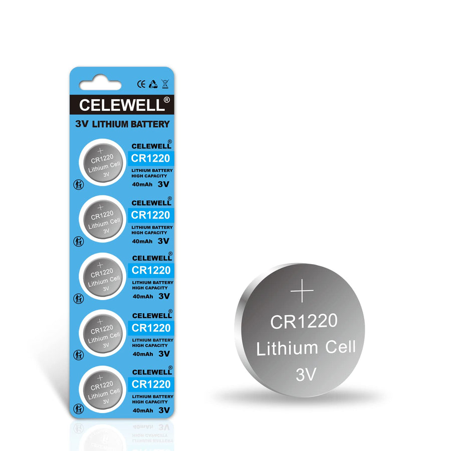 5 pcs CR1220 Lithium Battery 3V for Fairy Pearls LED Li
