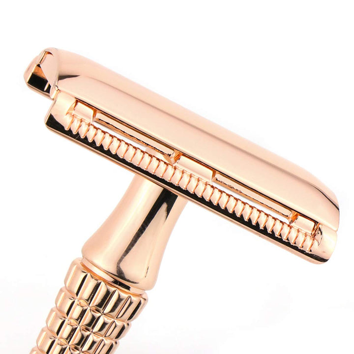 Classic Barber Double Edge Blade Shaving Safety Razor Shaver Knife Personal Beard Care Golden Color