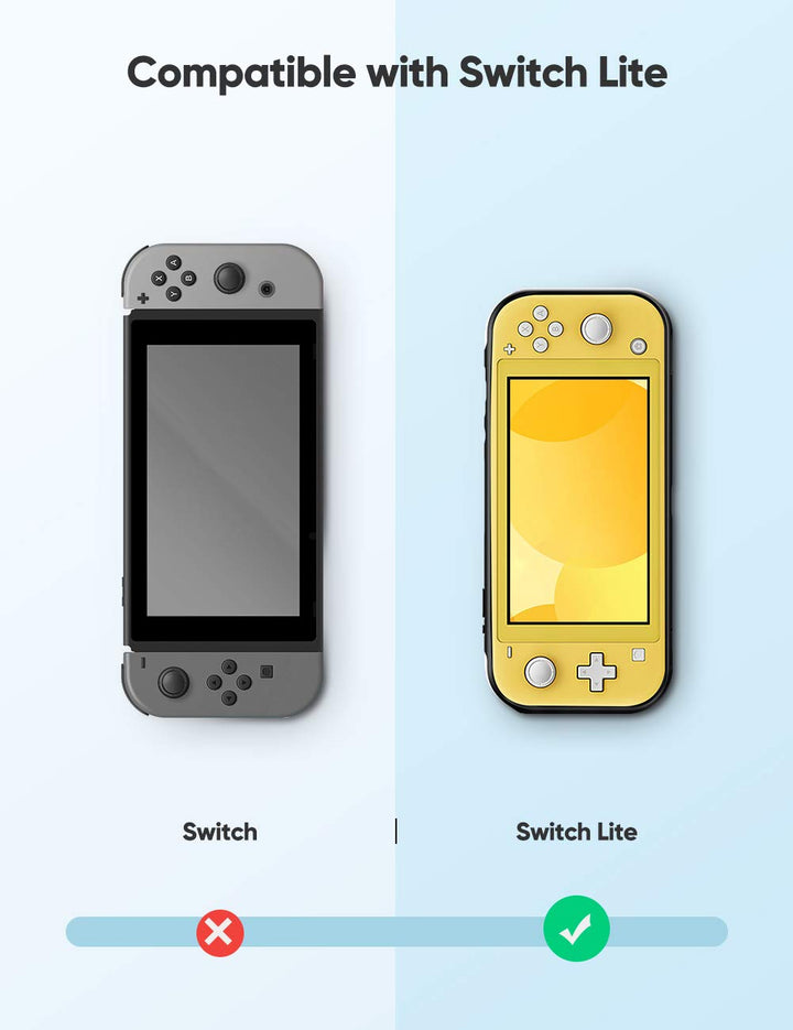 Protective Case for Nintendo Switch Lite [All New 2021],TPU Grip Cover with Shockproof and Anti-Scratch Holder Stand Kit,Accessories for Switch Lite