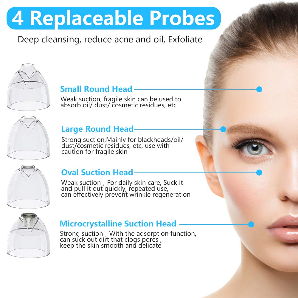 Blackhead Remover Vacuum, Visible Blackhead Remover With 5.0MP Camera -20x Microscope, Upgraded Pore Vacuum Cleaner