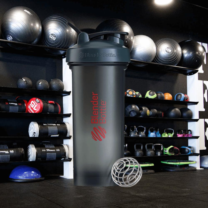 BlenderBottle Pro45 Extra Large Shaker Bottle, Grey/Red