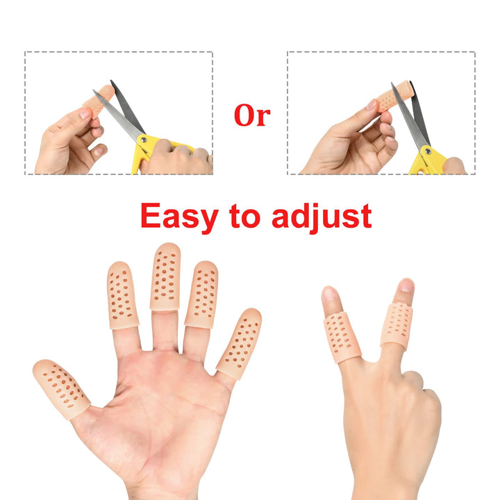 Gel Finger Cots, Finger Protectors with Hole, Breathabl
