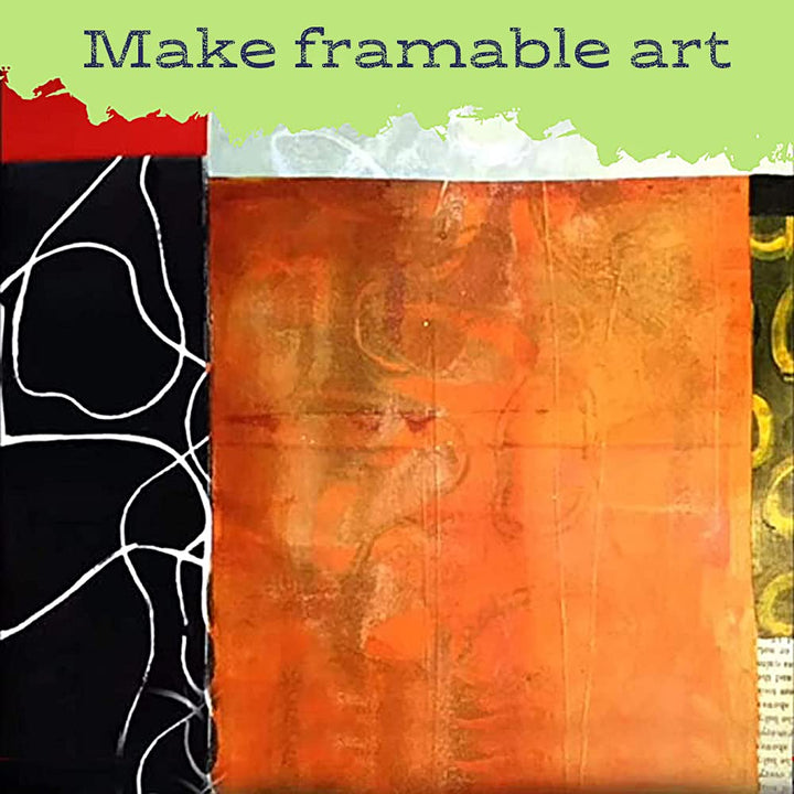 Monoprinting Print Plate - 12” X 12” Gel Plate - Printmaking Supplies - Reusable Gel Printing Plate for Press Art for Card Making, Scrapbooking, Journaling, Arts and Crafts, Home Decor