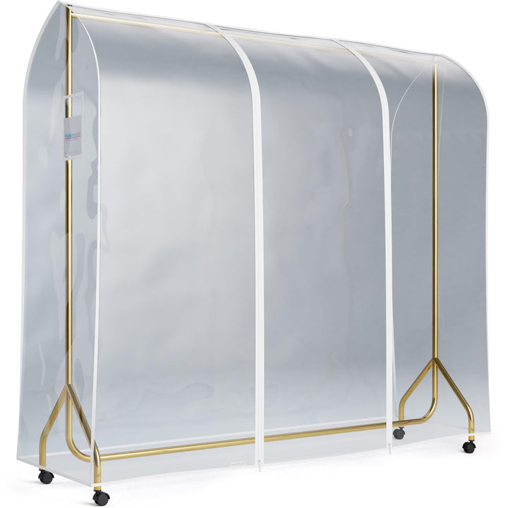 6ft Clothes Garment Rack Cover for Open Closet Clear Showerproof Cover ONLY (72x24)