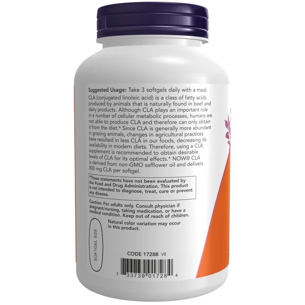 Supplements, CLA (Conjugated Linoleic Acid) 800 mg, Nutritional Oil, 180 Softgels