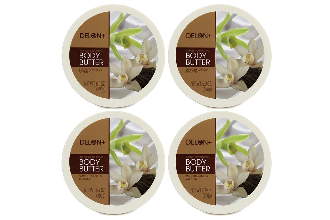 Intense Moisturizing Smooth Vanilla Body Butter 6.9 Oz (4-Pack)