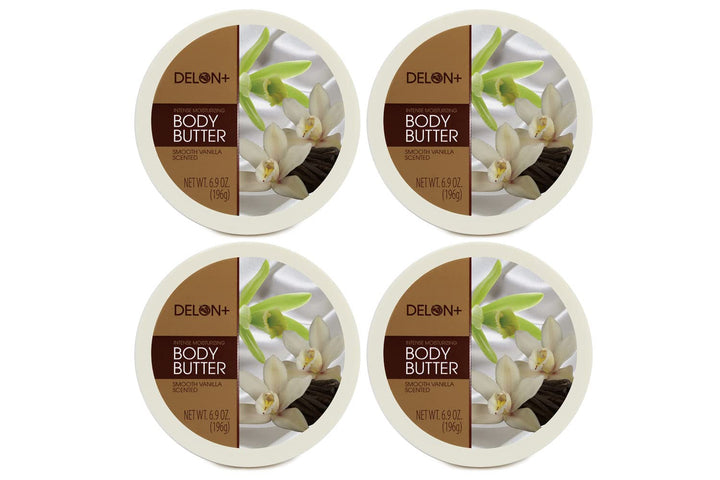 Intense Moisturizing Smooth Vanilla Body Butter 6.9 Oz (4-Pack)