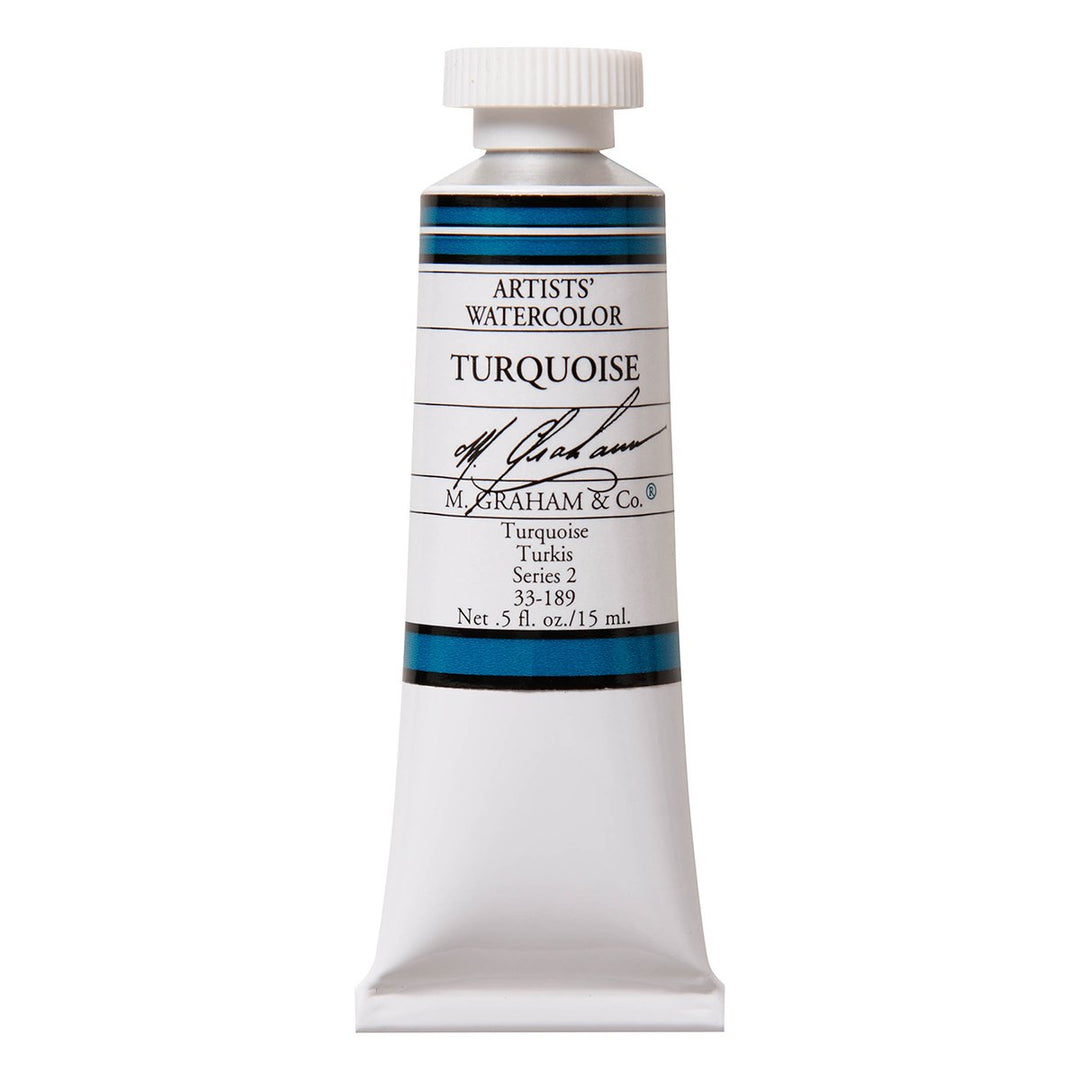 M. Graham 1/2-Ounce Tube Watercolor Paint, Turquoise