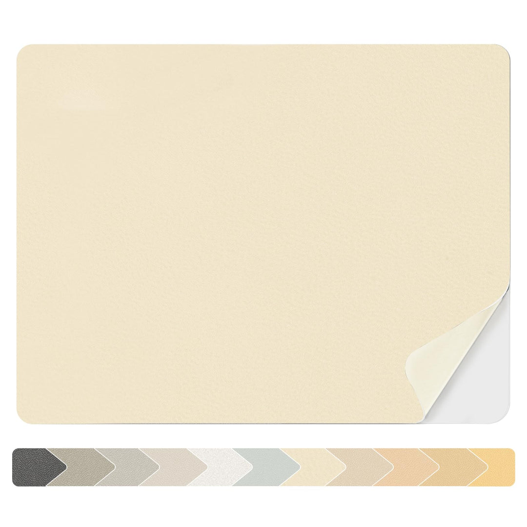 Leather Repair Patch Kit, Self-Adhesive Sticker for Leather and Vinyl Repair, First Aid Kit for Furniture, Sofas, Couch, Car Seat, Belts, Handbags, Jackets - 3×4 inch (Beige)
