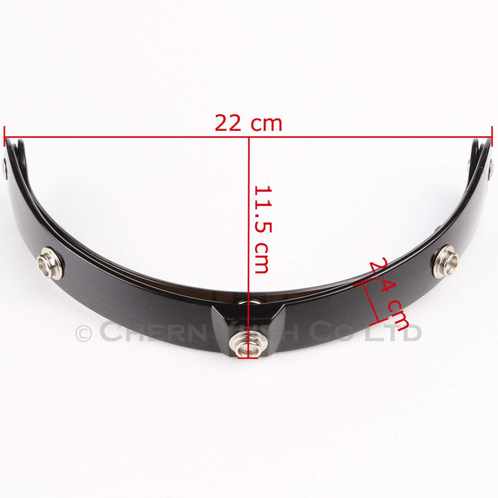 Adapter Flip Up Attachment for Snap Helmet Bubble Shield Visor (Smoke)
