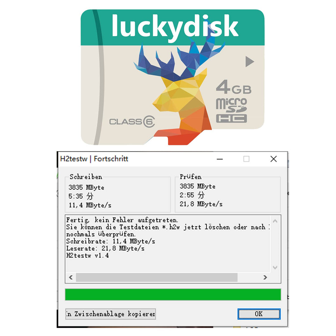 Luckydisk 1GB Micro SD Card Wholesale with Adapter for Android Smartphones and Tablets (2-Pack, 1GB)