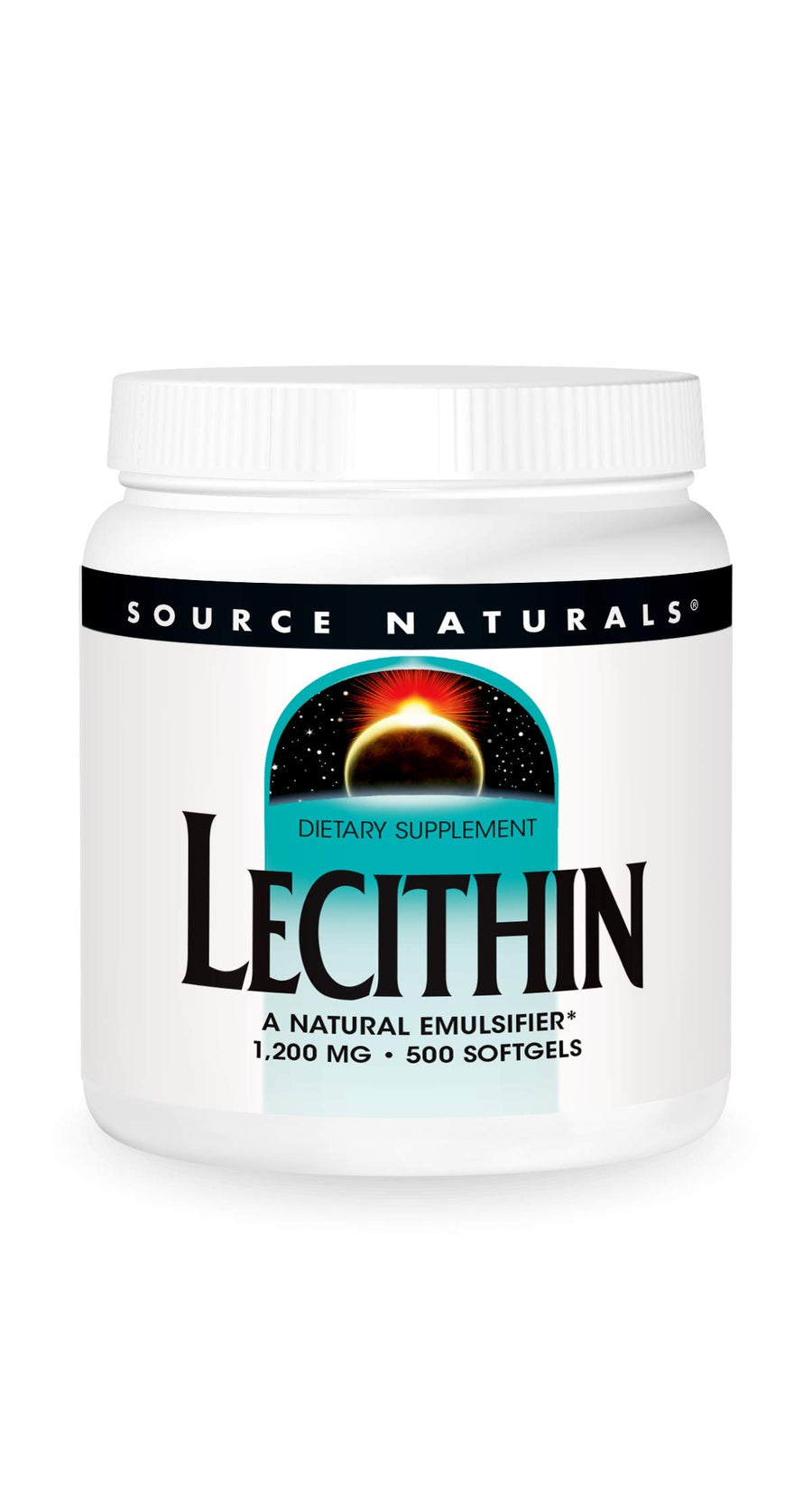 Lecithin 1200 mg, A Natural Emulsifier - 500 Softgels