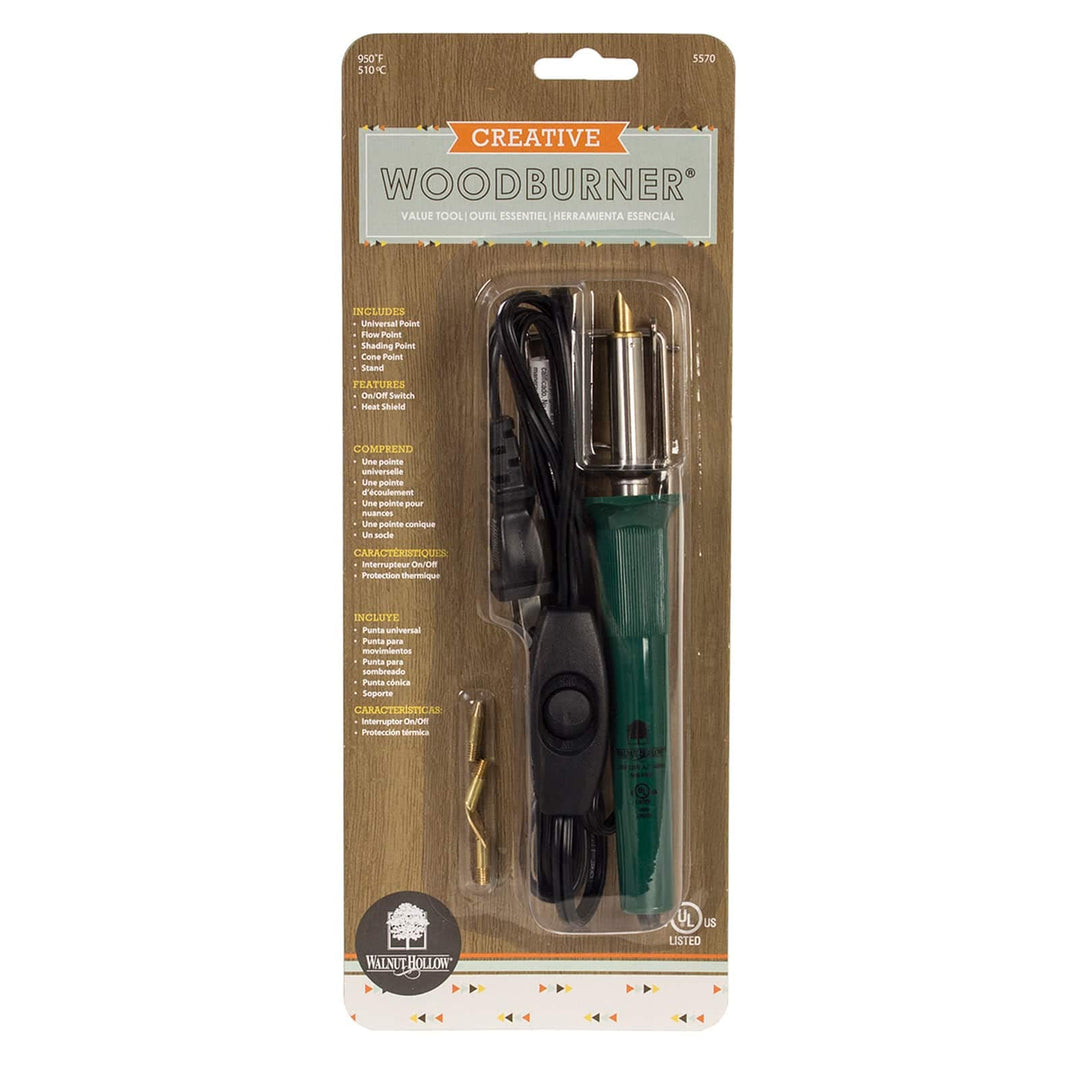 Creative Woodburner Introduction Value Tool for Beginner Wood Burning, 4 Points (Tips), Wood Burning Pen